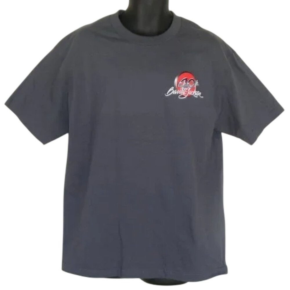 new BARRETT JACKSON Tshirt, L, 40th Anniversary, Classic car auction, Black,2011